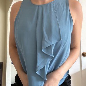 Flowy blue work top from LOFT